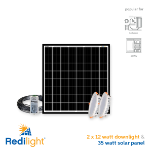 Redilight 2 x 12 Watt Recessed Round Complete Kit