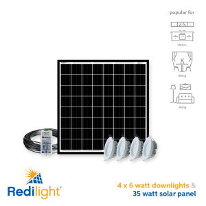 4 x 110mm Recessed Round Complete Kit